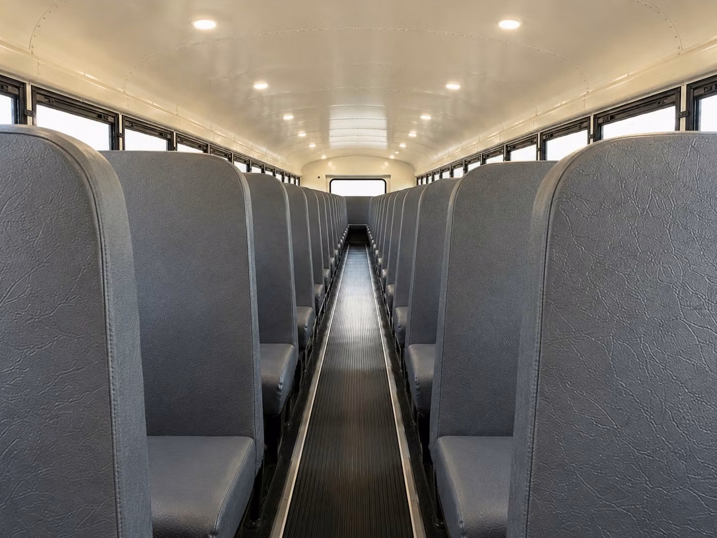 school bus inside